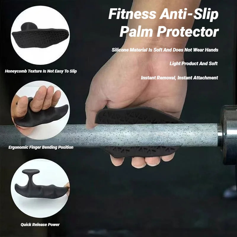 Silicone Anti-Slip Gym Grip Pads – Unisex Palm Protector Gym Grip Pads Babs