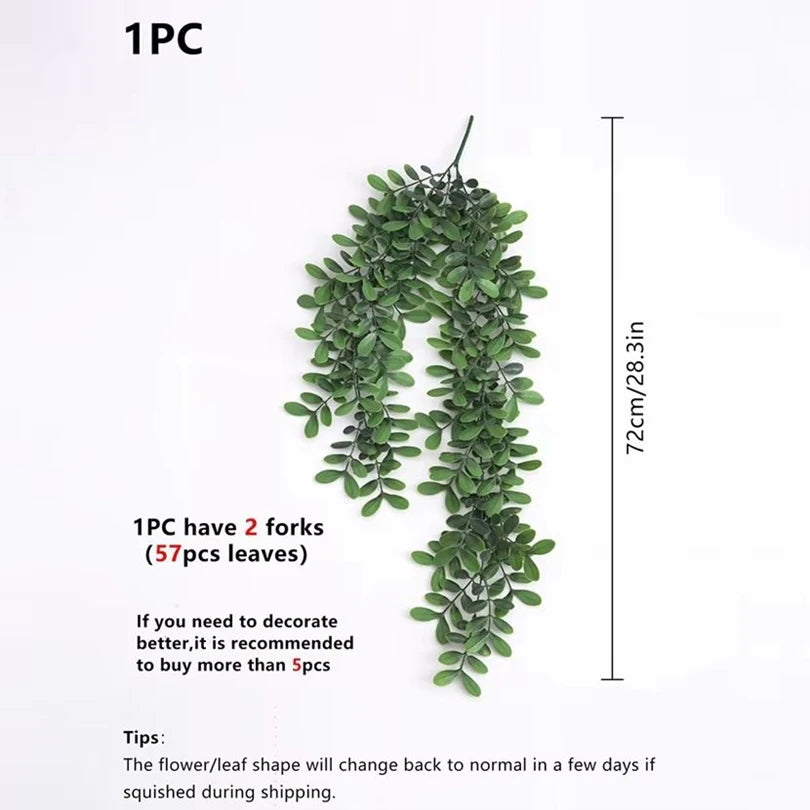 Artificial Vine Plants – Plastic Leaf Décor for Home, Garden & Wedding Artificial Vine Plants Babs