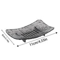 Soap Dish with Drain Holes & Non-Slip Base | Home & Travel Soap Tray Soap Dish Tray Babs Gray S