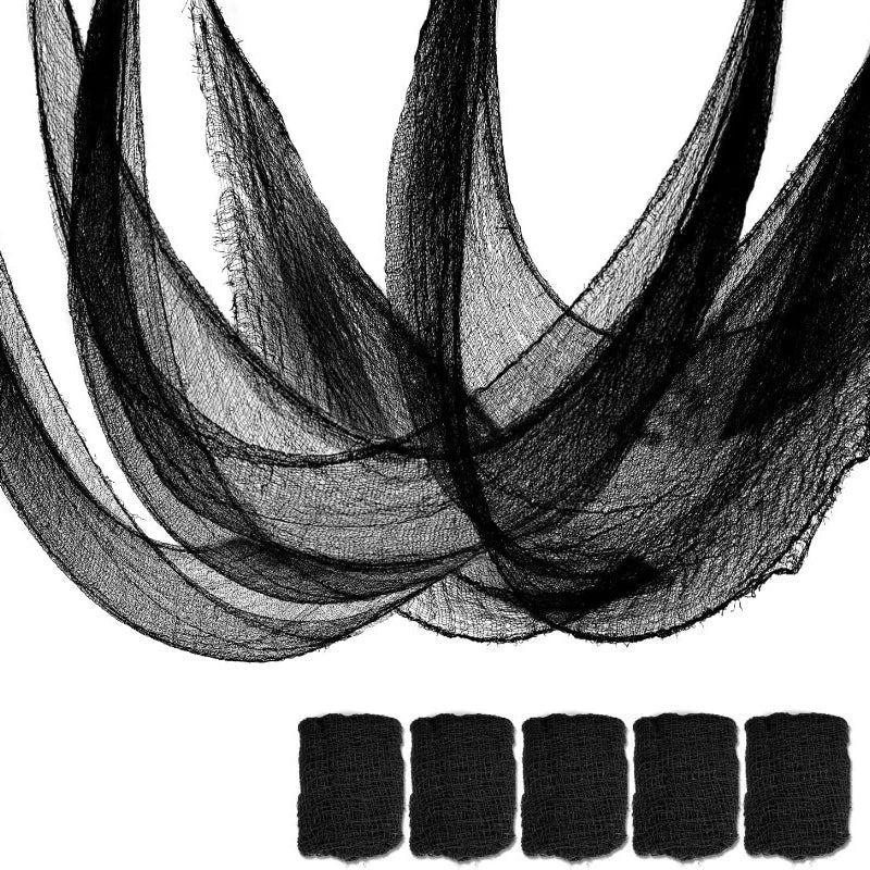 Halloween Gauze Fabric Black & White DIY Party Decoration Halloween Decoration Fabric Babs