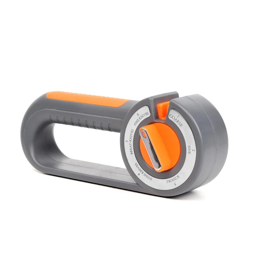 6-in-1 Diamond Knife Sharpener – Multi-Angle Manual Kitchen Tool Knife Sharpener Babs