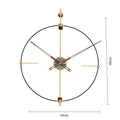 Large Luxury Silent Wall Clock – Modern Metal Home Décor Wall Clock Babs Small