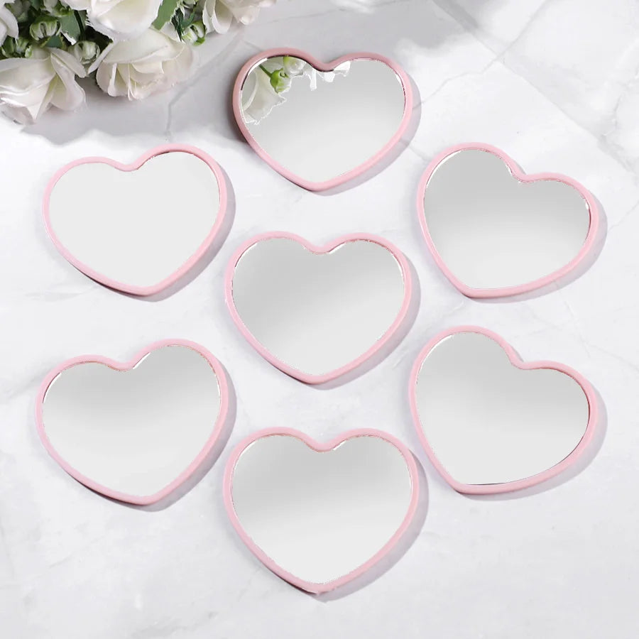 Heart-Shaped Portable Mirror Set – Wedding & Party Favors 10/20pc Portable Party Mirror Babs