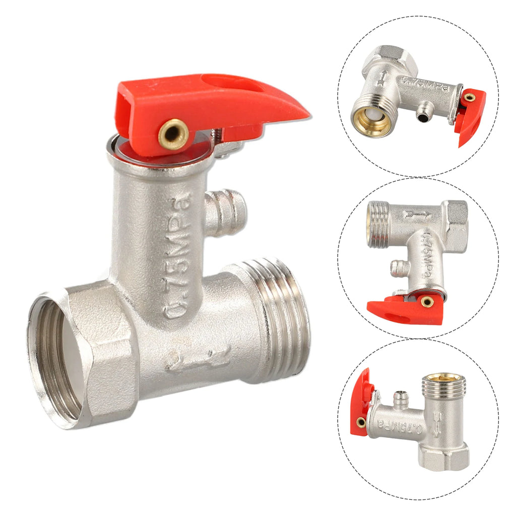 Brass Pressure Reducing Valve G1/2" DN15 0.7MPa Water Heater Pressure Reducing Valve Babs