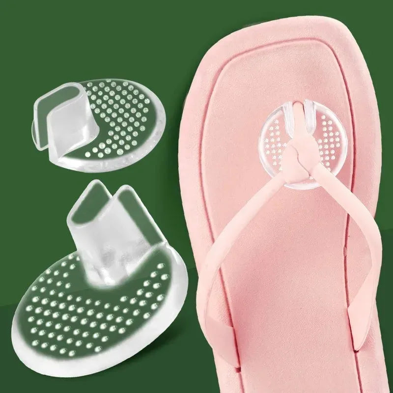 Silicone Forefoot Gel Cushion Pads – Anti-Slip for Sandals (2/4pc) Gel Forefoot Insoles Babs