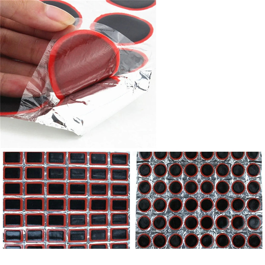 48pcs No-Glue Bicycle Tire Repair Patches – Inner Tube Kit Tire Repair Kit Babs