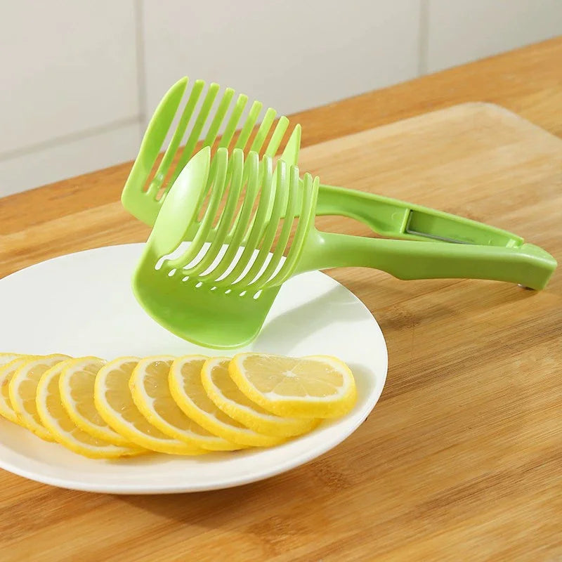 Lemon & Tomato Slicer Clip – Easy Fruit Cutting Tool Fruit Slicer Clip Babs