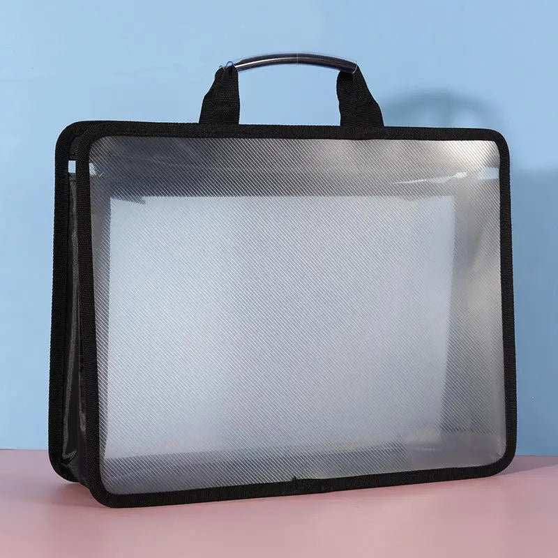 Transparent PP Mesh A4 File Bag – Large Capacity, Waterproof Document File Bag Babs A2