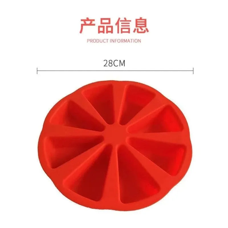 8-Hole Orange Shaped Silicone Cake & Pizza Baking Mold Silicone Baking Mold Babs