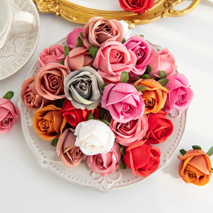 Silk Rose Heads – Artificial Flowers for Wedding & Home Decor Artificial Silk Flowers Babs