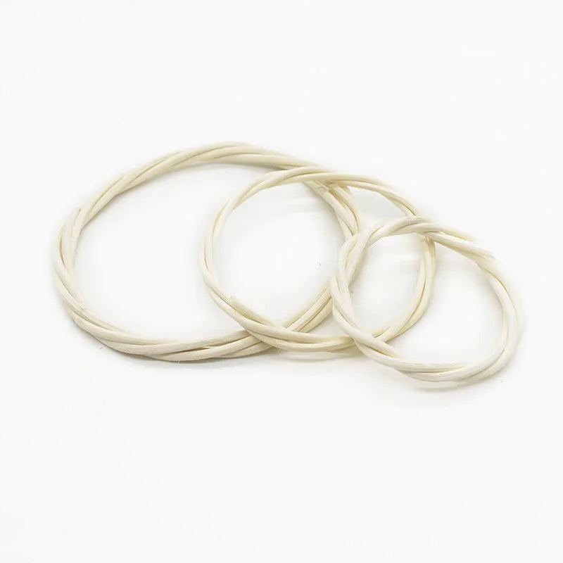 Beige Rattan Ring Wreath – Wedding & Christmas Home Décor Hoop Decorative Wreath Hoop Babs