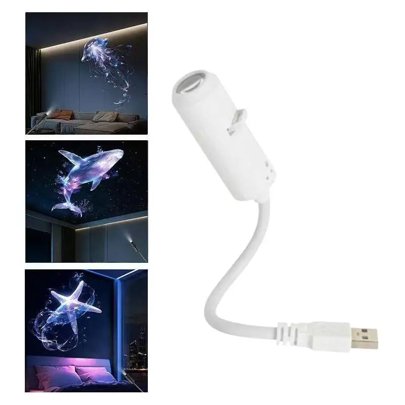 USB Star Projector Night Light – Galaxy, Ocean & Sky Modes Star Projector Lamp Babs USB Type-C B