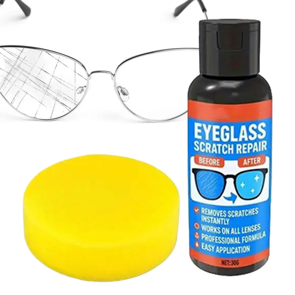 30g Eyeglass Lens Scratch Remover & Anti-Fog Cleaner Spray Lens Cleaning Kit Babs