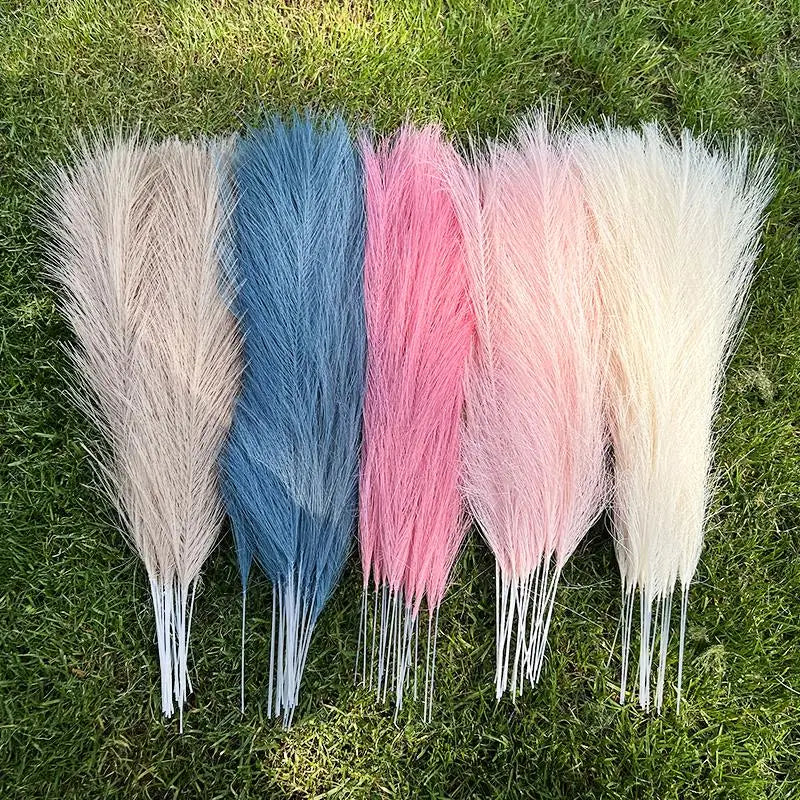Artificial Pampas Grass Bouquet 15/30Pcs – 43cm Silk Reed Artificial Flower Bouquet Babs