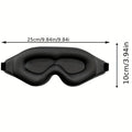 3D Contoured Sleep Eye Mask – Blackout Blindfold, Adjustable Strap Sleep Eye Mask Babs black