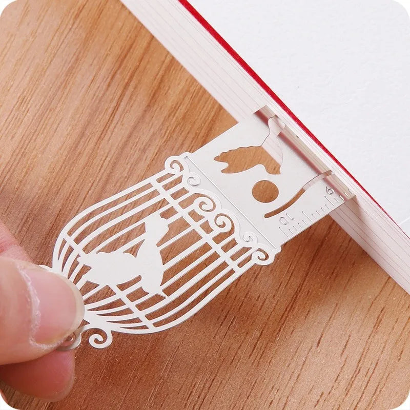 4PCS Retro Hollow Metal Ruler Bookmarks & Drawing Template Set Metal Ruler Template Set Babs
