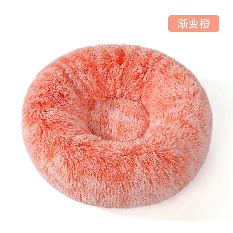 Long Plush Warm Pet Bed for Dogs & Cats – Soft Winter Mat Plush Pet Bed Babs Orange 110cm