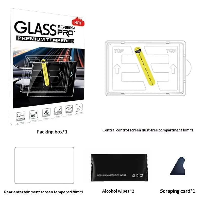 HD Tempered Glass Screen Protector – Tesla Model Y 2026 Juniper Car Screen Protector Babs