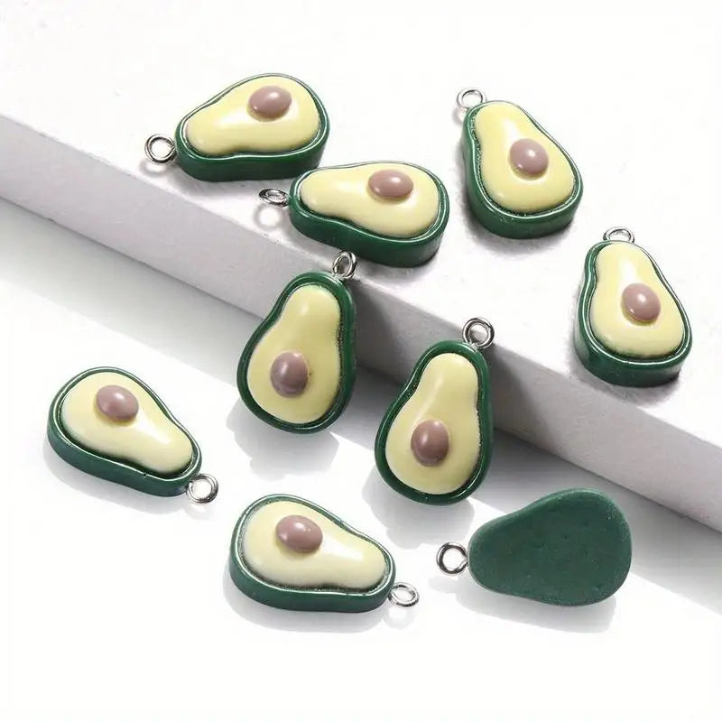 20Pcs Mini Avocado Charms Pendants for DIY Jewelry Making Jewelry Charms Babs