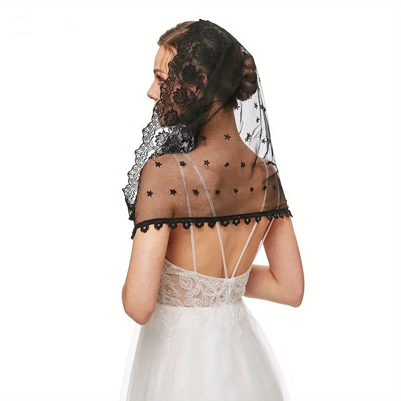 Lace Bridal Hair Veil – Women's Wedding & Party Headdress Bridal Hair Veil Babs