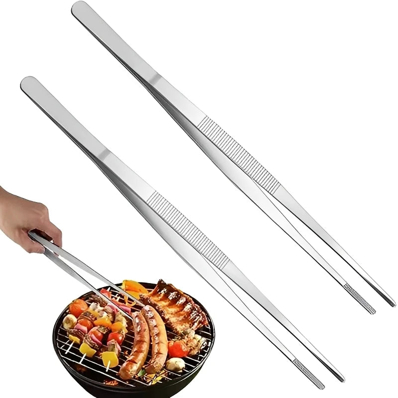 Stainless Steel BBQ Tongs – Multifunction Kitchen & Buffet Tool BBQ Cooking Tongs Babs