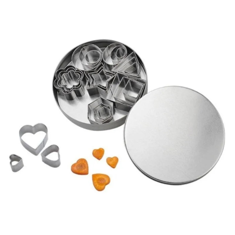 24-Piece Stainless Steel Mini Cookie Cutter Set | Baking Molds Cookie Cutter Set Babs