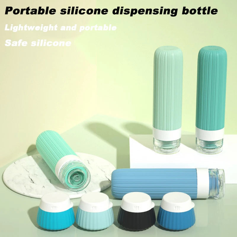 8-Piece Silicone Travel Bottles Set – Leakproof & Refillable Travel Bottle Set Babs