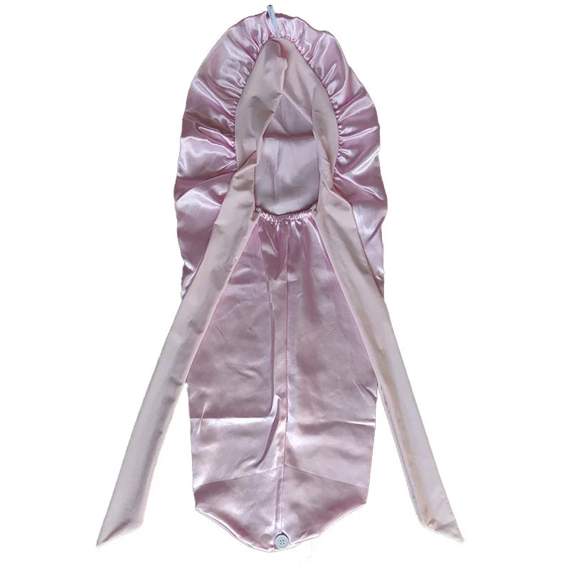 Extra Large Satin Sleep Bonnet with Long Tie – All Hair Types Satin Sleep Bonnet Babs LU