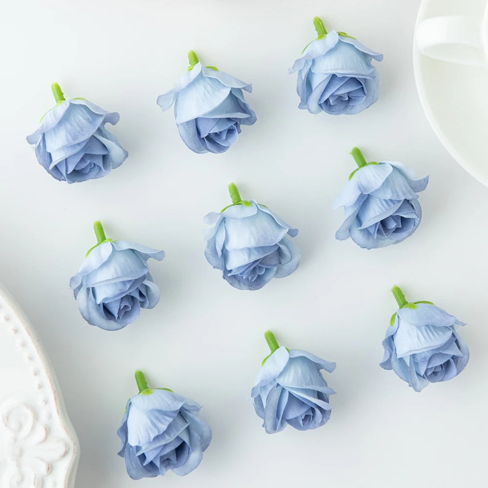 Silk Rose Heads 5/10Pcs – Wedding & Home Décor DIY Flowers Artificial Silk Flowers Babs