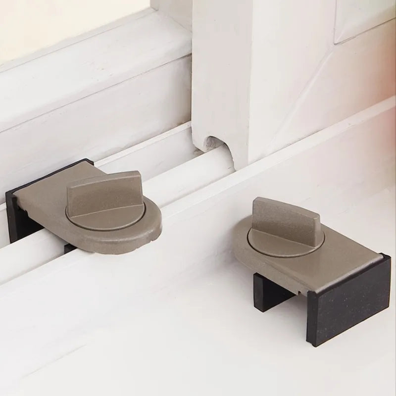 Adjustable Security Door & Window Lock – Anti-Theft Stopper Security Door Latch Babs