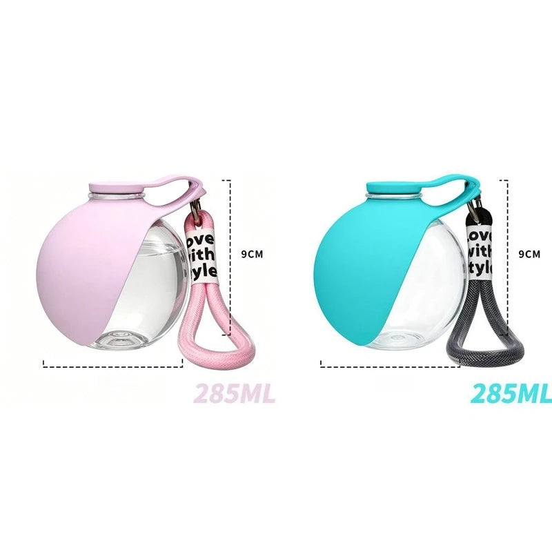 285ml Portable Dog Water Bottle – Collapsible Silicone Travel Cup Pet Travel Water Bottle Babs 2pcs-Mix color