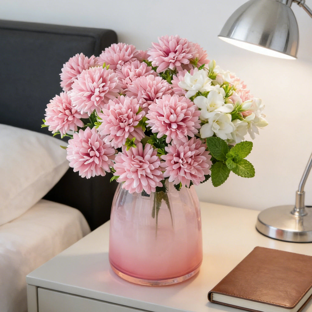 Artificial Silk Chrysanthemum Ball Flowers – Wedding & Home Décor Artificial Silk Flowers Babs
