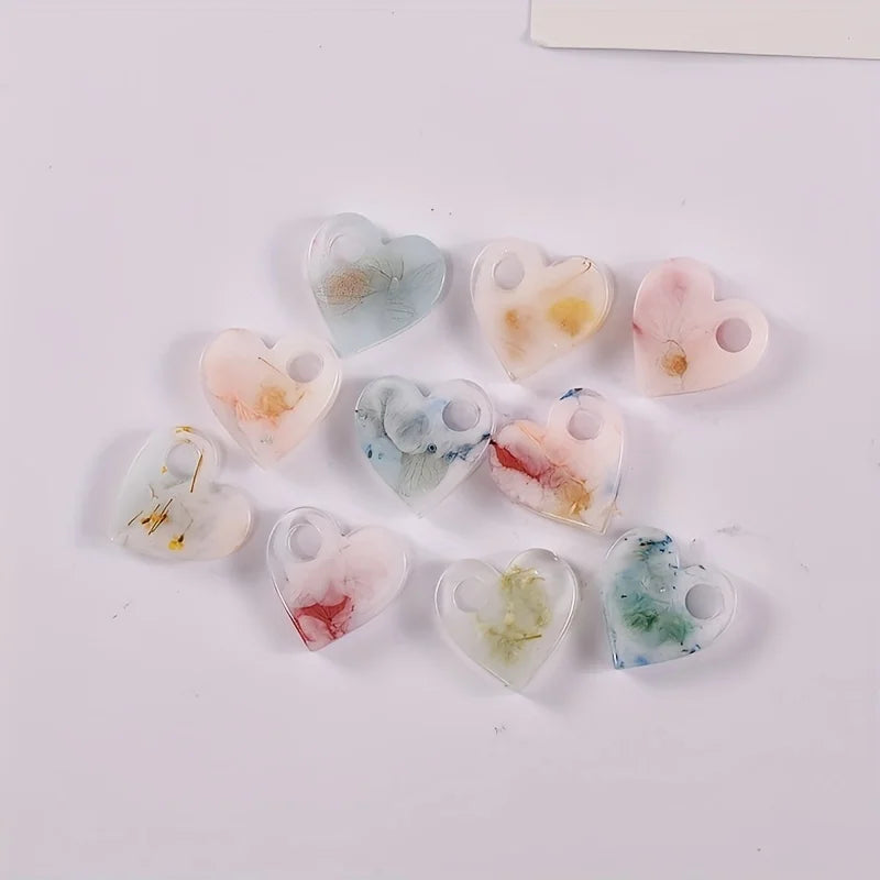 Heart Silicone Resin Mould – DIY Earring & Pendant Casting Resin Casting Mould Babs