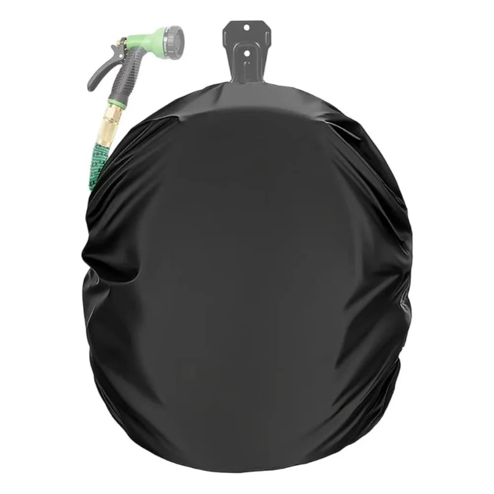 Oxford Fabric Garden Hose Reel Cover – UV & Weather Resistant Hose Reel Cover Babs Black