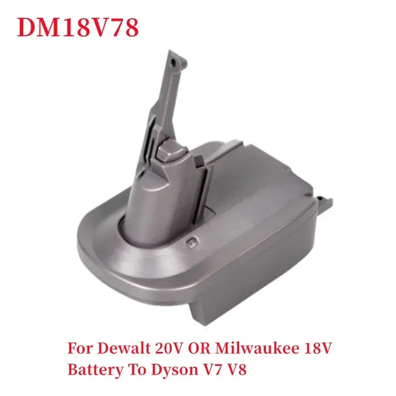 Battery Adapter for Dyson V6 V7 V8 – Makita Dewalt Milwaukee 18V Battery Adapter Babs DW MIL To Dyson V7V8 China Mainland