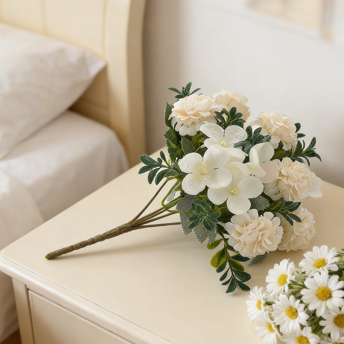 Artificial Silk Peony Rose Hydrangea Bouquet – Wedding Décor Artificial Flower Bouquet Babs