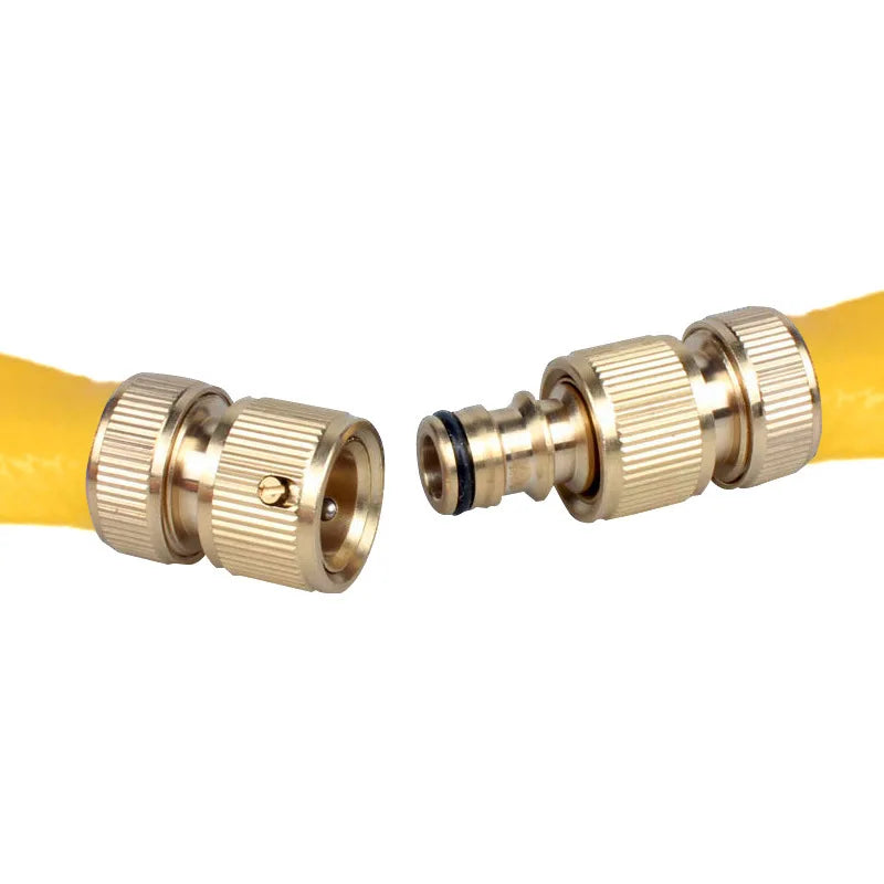 Double-Way Brass Garden Hose Connector – Repair & Extend Garden Hose Connector Babs