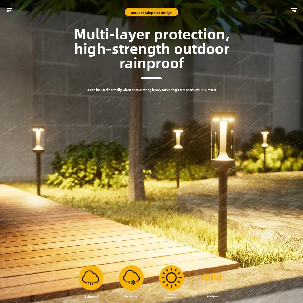 Solar Garden Stake Light – Rainproof Outdoor Path Lamp Solar Garden Light Babs