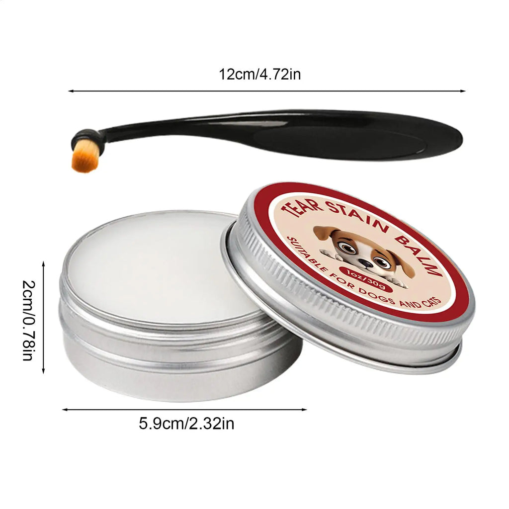 Dog Tear Stain Remover Balm 40g with Brush | Pet Eye Cleaner Pet Eye Cleaner Babs