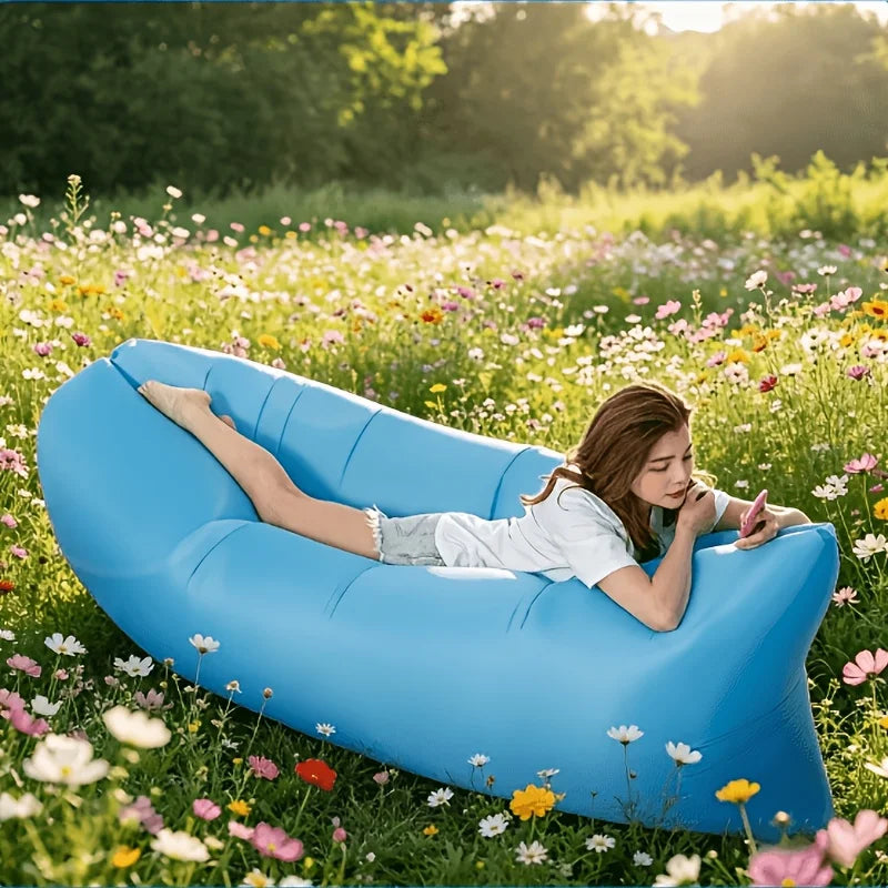 Inflatable Reclining Sofa Bed – Camping & Beach Air Lounger Inflatable Air Lounger Babs