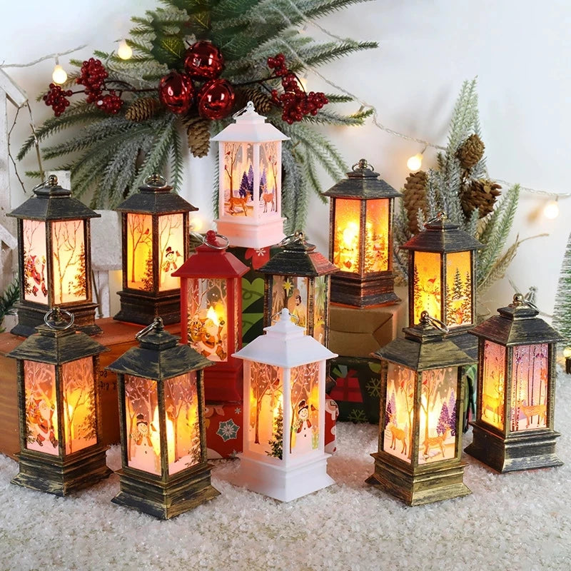 Santa Snowman Lantern Christmas Ornament & Holiday Décor Christmas Lantern Ornament Babs