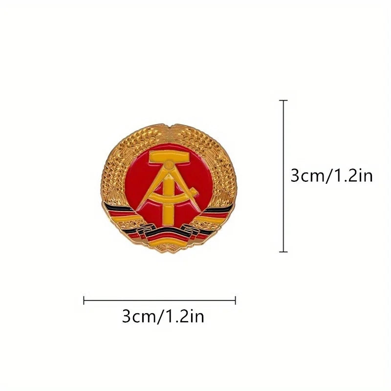 East Germany Flag Lapel Pin – GDR National Flag Brooch Badge Flag Lapel Pin Babs 1pc