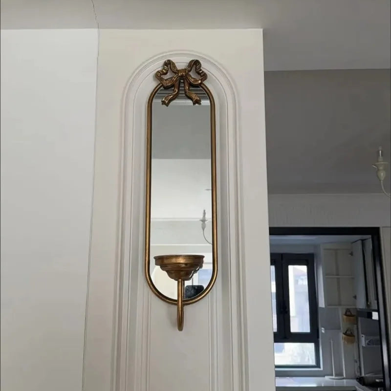 Vintage Iron Wall Mirror – Oval Luxury Decorative Home Mirror Decorative Wall Mirror Babs
