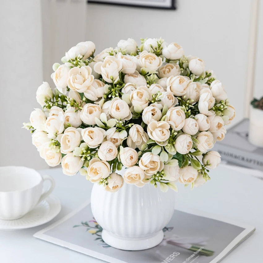 Silk Rose Artificial Flowers for Wedding, Home & Party Décor Artificial Silk Flowers Babs