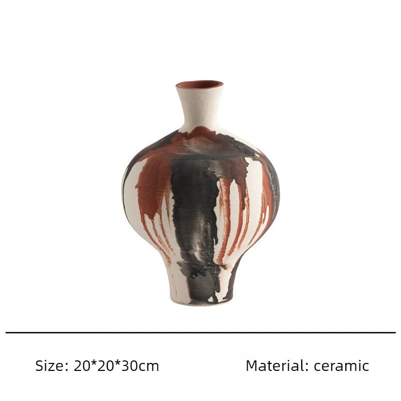 Ceramic Vase – Modern Aesthetic Desktop Flower Bottle Décor Ceramic Decorative Vase Babs B
