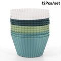 12-Piece Silicone Muffin Cupcake Liners – Reusable Baking Molds Silicone Baking Molds Babs 12pcs