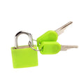 Mini Steel Keyed Padlock – Travel Luggage & Diary Lock, 2 Keys Keyed Padlock Babs green