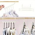 6-Pack Magic Space-Saving Multi Hangers – Closet Organizer Closet Multi Hangers Babs White-6pcs