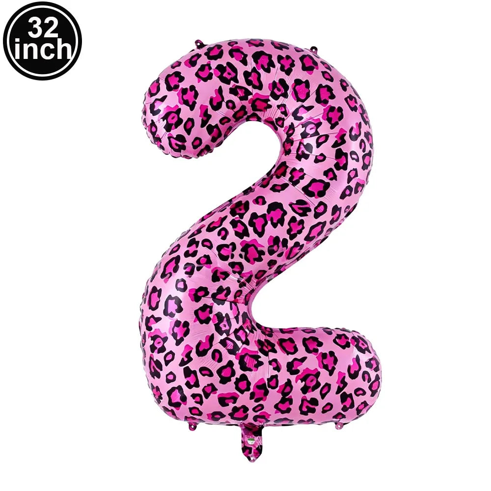 Pink Leopard Print 18th Birthday Party Decor – Balloons & Banner Party Decoration Set Babs Clear as show