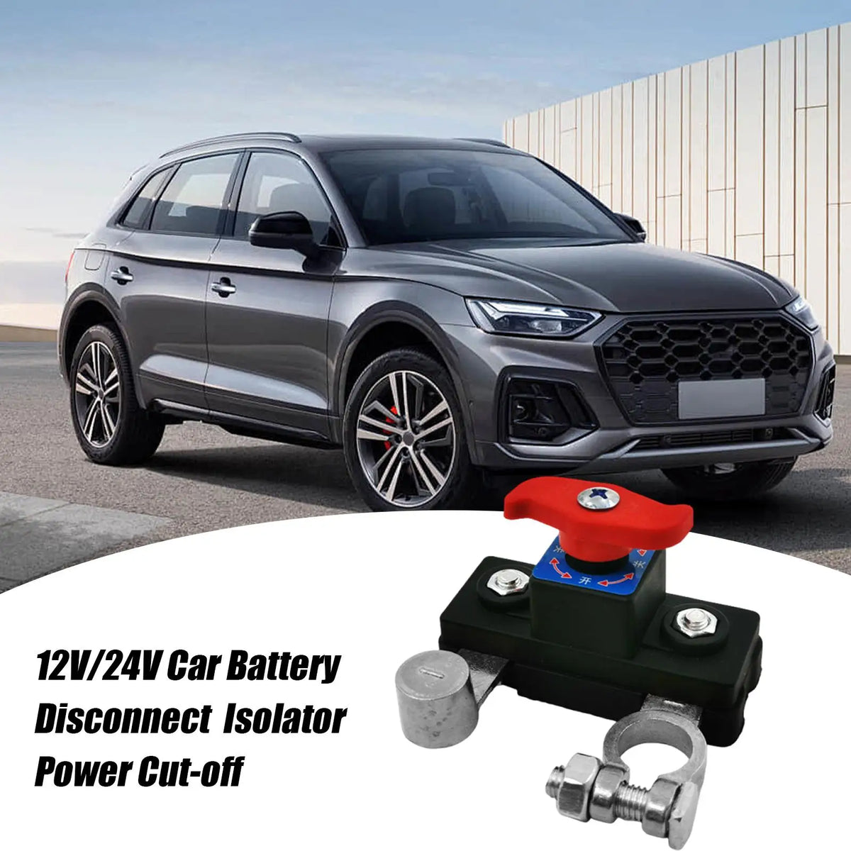 12V/24V Battery Cut-Off Switch | Zinc Alloy Disconnect Knob Battery Disconnect Switch Babs